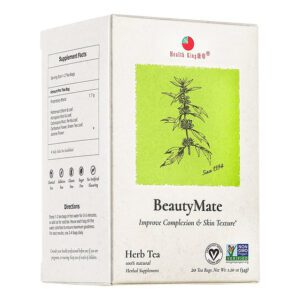 image of plant sprig, twenty teabags, net weight 34g
