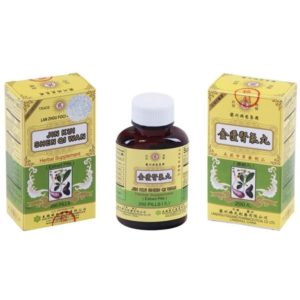 Bottle of 200 herbal supplement extract pills. Text is written in english and chinese.