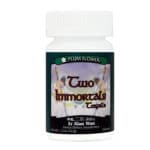 Bottle of 200 pills of herbal dietary supplement, net weight 1.2 ounces, or 33 grams. Text is written in english and chinese.